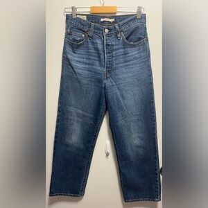 Levi’s Premium Ribcage Straight Button Fly Jeans Women’s Size 27